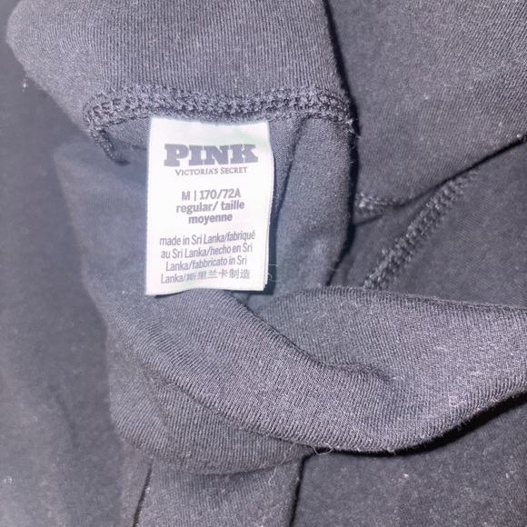 PINK Victoria's Secret Black Leggings with Rhinestone Detail - Picture 3 of 3